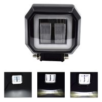 Lampe de travail LED ronde yeux d'ange de 3 pouces pour machines agricoles, véhicules tout-terrain, parc, jardin 3 pouces 20W étanche