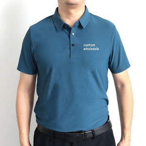 เสื้อโปโลผู้ชายแขนสั้นผ้าฝ้ายลำลอง - Product Image 1