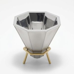 Portavelas de Latón Hecho a Mano de 13 cm con Ocho Facetas Planas, Recipiente con Facetas Ratna para Decoración del Hogar, Hoteles y Bodas - Product Image 3