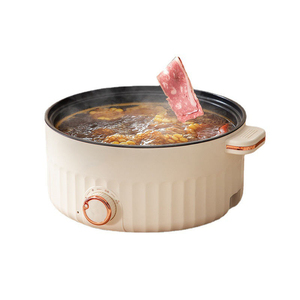หม้อไฟฟ้า 2.5 ลิตร สแตนเลส ควบคุมด้วยระบบกลไก หม้อปรุงอาหารในครัวเรือน ฝาแก้วนิรภัย ถาดนึ่ง ซุป ผัก - Product Image 2