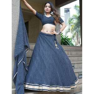 Précieux Noir Laheriya Imprimer Georgette Lehenga Choli Avec Dupatta - Product Image 6