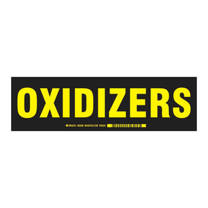 Étiquettes de sécurité auto-adhésives mates Brady Oxidizers pour les laboratoires chimiques et le transport de produits dangereux - Product Image 2