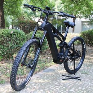 Bicicleta Eléctrica de Montaña de Fibra de Carbono con Suspensión Completa de 11 Velocidades, Motor Bafang de 1000W, Neumáticos Anchos, Personalizada para Todoterreno, Directo de Fábrica - Product Image 3
