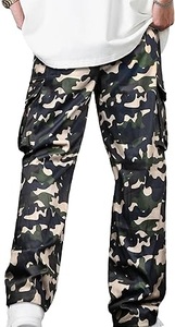 Pantalon cargo tactique pour homme, camouflage Bottomland, taille haute, imperméable, respirant, pour la randonnée, la gym, le travail - Product Image 5