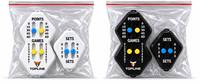Compteur de points de padel TOPLINE, lot de 3, ensembles de jeux de points, tracker portable en plastique pour le suivi des performances sportives de tennis