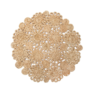 Water Hyacinth Placemats Country Design Braided Woven Heat Resistant Non-Toxic Eco-Friendly 10mm Thick Wedding <b>Mats</b> <b>Mats</b> - Product Image 2