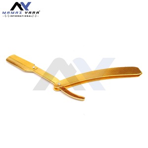 Navaja de Afeitar Plegable de Acero Inoxidable Premium para Hombre, con Bloqueo Giratorio, para Afeitar la Cara, Herramienta de Aseo para Uso en Casa o Salón, de Una Sola Hoja - Product Image 4