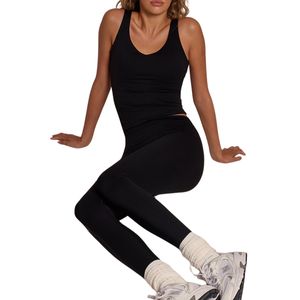 Camiseta Deportiva Personalizada al por Mayor para Mujer, Camiseta sin Mangas para Gimnasio, Fitness, Yoga, Running - Product Image 2