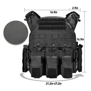 Chaleco Táctico Modular Ajustable para Exteriores con Sistema MOLLE, Múltiples Bolsillos y Tela de Camuflaje Resistente - Product Image 6