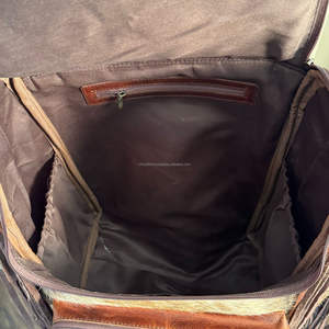 Nouveau sac à dos de luxe fait main en cuir de vachette vente en gros de sac à dos multifonctionnel en cuir véritable sac à dos de voyage - Product Image 6