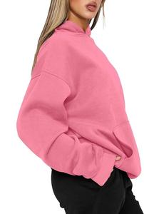 Nueva Llegada, Servicio OEM, Sudadera con Capucha Extra Grande Informal y Cómoda de Color Sólido para Mujer, de Fábrica en Bangladesh, al Mejor Precio - Product Image 6