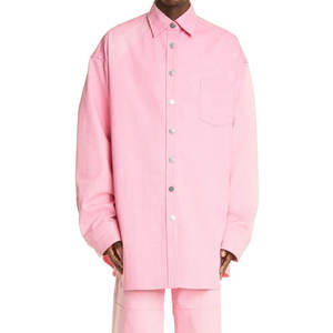 Camisa de Mezclilla Vintage para Hombre 2025, Ligera, de Algodón, Moda Urbana, Secado Rápido, Proveedor Mayorista OEM Personalizado - Product Image 1