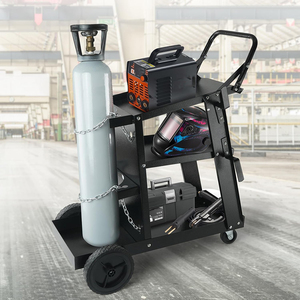 Factory Supply 3 Tier Welder Cart With Gas Cylinder Holder, <b>Tool</b> <b>Storage</b>, Welding Machine Platform And Heavy Duty Casters GAR050 - Product Image 6