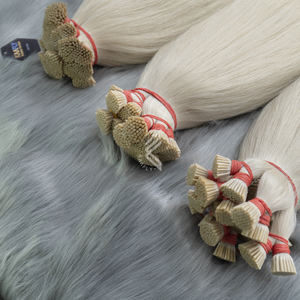 Extensions de cheveux Remy blonds naturels blanchis 100% Itips Cheveux crus vietnamiens Faisceaux de dentelle à donneur unique 20-30 pouces HD Wave Style - Product Image 3