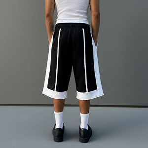 High Quality 100% Cotton Oversized Solid Eco-Friendly Breathable Men's Shorts Loose Fit Side Pockets - Product Image 4