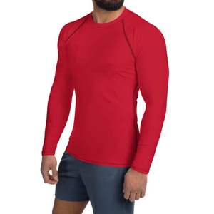 Rash Vest Surf Shirt Rush Guard Sun Protection Clothing Men's Compression Shirts UPF 50 Rashguard Men Rash Guards - Product Image 5