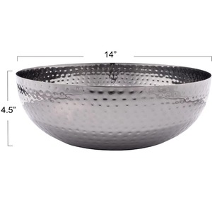 Vase de table moderne fait main, éco-responsable, très demandé, en aluminium noir, résistant à l'eau, bol décoratif - Product Image 5