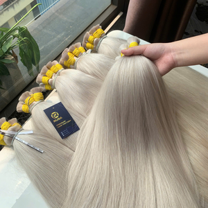 Extensions de cheveux en vrac RUSA HAIR 100g Cheveux humains vierges vietnamiens Super Double Drawn Sans synthétique Couleur blonde - Product Image 5