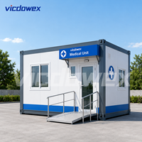 VICDOWEX Clinique modulaire préfabriquée contemporaine en kit pour le bâtiment de bureaux, le chantier, l'entrepôt et les zones éloignées