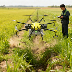 Drone agricole à pulvérisation 8 axes 100L, réservoir de 95L, portée de 8-20m, débit de 8-16L/min, rayon de 5000m, cadre en fibre de carbone, haute efficacité - Product Image 5