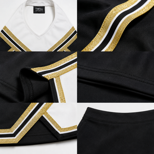 Uniformes de cheerleading pour filles personnalisables en couleurs et logos, respirants, de haute qualité, 100% polyester, imprimés - Product Image 3