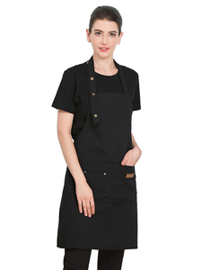 Delantales de trabajo unisex de algodón con bolsillos, cómodos para cocina, taller, ropa de trabajo profesional, ropa de trabajo protectora, delantal utilitario de algodón. - Product Image 2