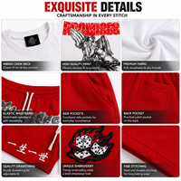 Ensemble de shorts en tissu éponge respirant pour homme, style streetwear, tenue de sport d'été deux pièces, survêtement décontracté assorti avec impression en relief, 100% coton