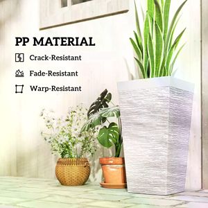 Vasi per Fiori in Plastica di Alta Qualità (Set di 3) - Design Antico e Moderno per Interni/Esterni - Product Image 2