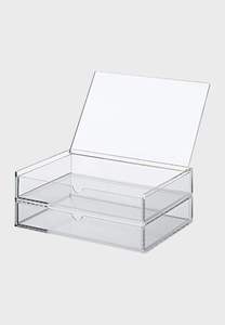 Boîte de rangement artisanale en acrylique et boîte utilitaire multifonction pour la cuisine, les fruits secs, les bijoux et le maquillage - Product Image 2