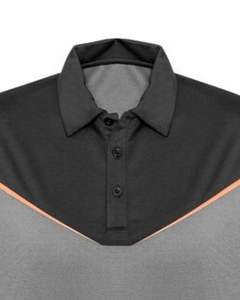 Camiseta Polo Personalizada para Hombre en Color Negro Carbón y Gris, Manga Corta, Poliéster y Algodón Piqué, Ropa Deportiva Casual para Golf, OEM - Product Image 5