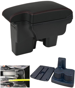 Boîte de rangement pour console centrale de voiture, organiseur d'accoudoir en cuir PU, remplacement pour l'intérieur automobile - Product Image 4