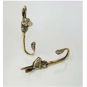 Nouveauté : Crochets muraux en laiton faits à la main, crochets métalliques pour suspendre manteaux, clés, serviettes, vêtements, écharpes, sacs et pour la décoration de style farmhouse - Product Image 2