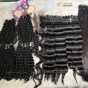 Pelo vietnamita humano de Color negro Natural ondulado profundo suelto 100% sin enredos sin desprendimiento productos más vendidos - Product Image 6
