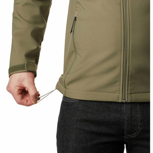 Veste de travail pour homme Econex Sports, imperméable, coupe-vent, à capuche, motif rayé, toile polyester, fermeture éclair, col montant - Product Image 5