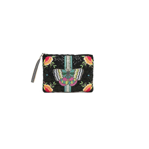 Pochette perlée de perles colorées, broderie artisanale, petit sac, porte-monnaie en gros, motifs complexes, TIMELESS CRAFT TC-0019 - Product Image 2