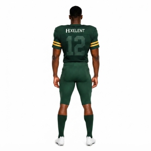 Custom <b>Retro</b> American <b>Football</b> Uniform 100% Polyester Mesh 1970s Throwback Style Mens Varsity Sports OEM Manufacturer - Product Image 2
