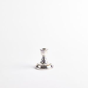 Mini <b>Silver</b> Candle Holder Vintage Metal <b>Candlestick</b> Traditional Table Decor Refined Beauty - Product Image 1