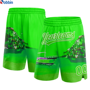 Pantalones Cortos de Playa para Hombre, Estilo Urbano, de Tela de Lona de Poliéster con Impresión de Serigrafía Personalizada, Transpirables, de Secado Rápido, con Malla Holgada - Product Image 6