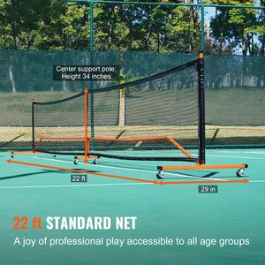 Set Rete da Pickleball con Sistema Portatile Resistente alle Intemperie da 22 Piedi (Regolamentare) in Borsa da Trasporto con Palline e Ruote - Product Image 2