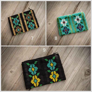 Pochette à monnaie perlée faite à la main, motif dessin animé, pochette de voyage, couleur/taille personnalisée, petite pochette à maquillage colorée en perles, sur mesure - Product Image 2