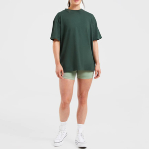 Camiseta de Cuello Redondo para Mujer, Personalizable con Logotipo, al por Mayor, Corte Holgado, Color Sólido, Manga Corta, Transpirable, Ligera y de Secado Rápido - Product Image 3