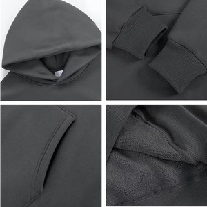 เสื้อฮู้ดดี้ผ้าฝ้ายคุณภาพสูง 100% สำหรับฤดูหนาว แบบ unisex  พร้อมโลโก้ทอแบบกำหนดเองด้านหน้า ชุด 2 ชิ้น ระบายอากาศได้ดี - Product Image 6
