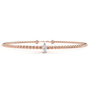 Pulsera de Diamantes Cultivados en Laboratorio de Forma Redonda Premium, Oro Sólido de 14K IGI para Boda, Compromiso, Personalización, OEM/ODM Disponible - Product Image 2