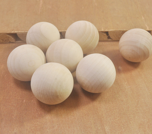 FAIZA <b>CRAFT</b> Customized Size Large Natural Paulownia <b>Wood</b> Beads Unfinished <b>Ball</b> Modern Design Floral Botanical Pattern Wedding - Product Image 6