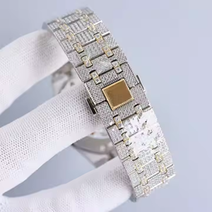 <b>Men's</b> Full Iced VVS Moissanite Diamond <b>Watch</b> Limited Edition Automatic Mechanical Hip Hop Style Quartz <b>for</b> Business <b>Sport</b> - Product Image 2