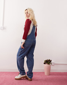 <b>Women</b>’s Vintage Denim Dungarees Slim Fit Adjustable Straps Soft Comfortable Trendy Casual Wear - Product Image 5