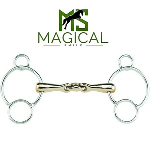 Mors de cheval sur mesure de haute qualité en argent allemand et anneaux en acier inoxydable, anneaux Aurigan SS 6MM, anneaux Aurigan SS 80MM - Product Image 4