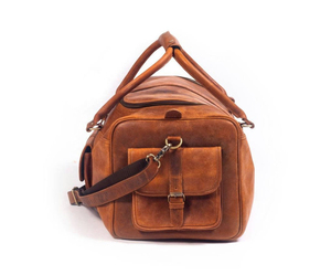 High Quality Leather Duffle Travel Bag Gym Carry-On With <b>Zipper</b> Closure Bag Multi Pocket Storage <b>Heavy</b> <b>Duty</b> Leather Duffle Bags - Product Image 2