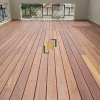 Plancher de terrasse extérieur en bois de teck Java