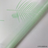 Film plastique BOPP transparent, recyclable, résistant à l'eau, imprimé sur une face, personnalisé en usine, pour bouquets de fleurs